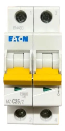 Disjuntor Bipolar 25a Curva C Faz-c25/2-sa Eaton