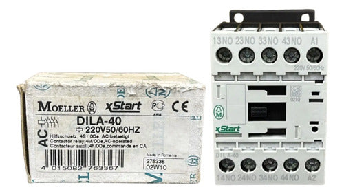 Contator Auxiliar Dila-40 4na Bobina 220v Moeller 220v