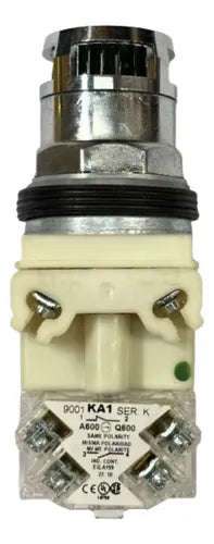 Botão 30mm Metálico 1naf Verde 9001k3l35lggh13 Schneider Verde