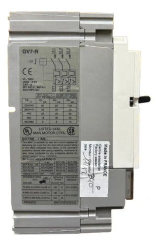 Disjuntor Tesys Gv7 30-50a 36ka Gv7re50 Telemecanique - 50 60 Hz