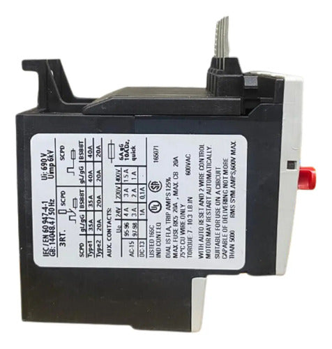 Relé De Sobrecarga 3ru1116-1fb0 3,5-5a Siemens -