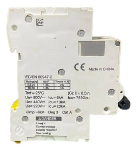 Disjuntor Acti9 C60h-dc 2p 40a Curva C A9n61537 Schneider