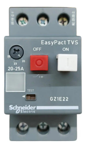 Disjuntor Motor Termomagnetico 20 - 25a Gz1e22 Schneider 690v 50/60 Hz
