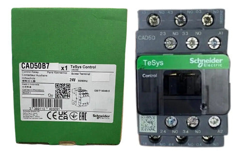 Contator Auxiliar Tesys D 5na 24vcc Cad50b7 Schneider 24vcc