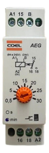 Rele Tempo Aeg 30min 94/242vca/24vca/vcc Coel 242vca