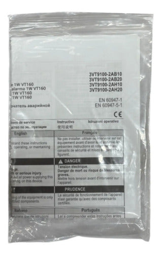 Contator Auxiliar 1naf 3vt9100-2ah10 Siemens