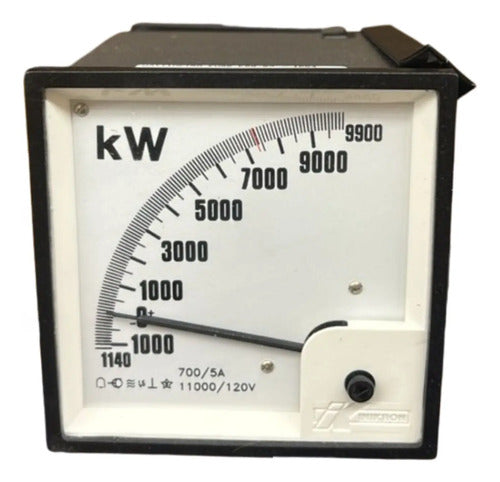 Wattimetro Ew96 Esq.07 700/5a 11000/120v Ip54 C/ Trmv Kron 11000/120v