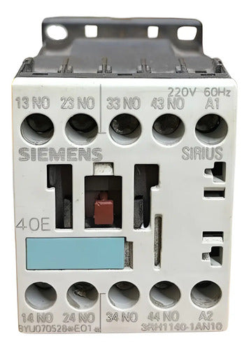 Contator Auxiliar 3rh1140-1an10 4na 220v Siemens