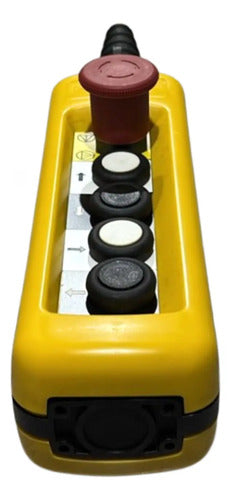 Botoeira Pendente 4 Botoes + 1 Emergência Xaca4713 Schneider Amarelo