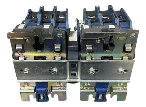 Chave Reversora Tripolar 80a 1na+1nf 110v Lc2d80f7 Schneider 110v