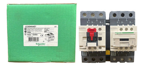 Chave Reversora 65a 1na+1nf 48vca 3p Lc2d65ae7 Schneider 48vca