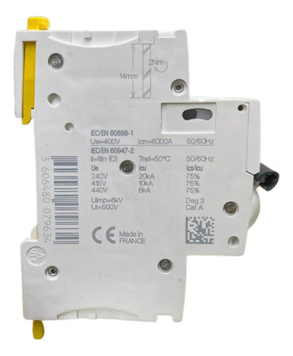Disjuntor Acti9 Ic60n 3p 6a Curva C A9f74306 Schneider