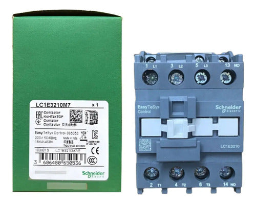 Contator 3p Easypact Tvs 32a 1na 220vca Lc1e3210m7 Schneider 220v