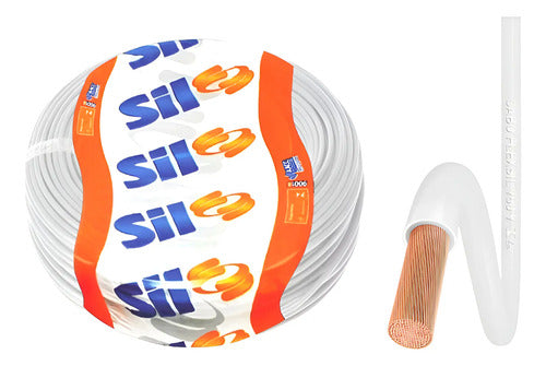 Cabo Flexível Sil Branco 1 X 1,5 Mm² 100 Metros (100m) Branco
