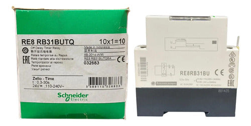 Rele Temporizador 0,3-30s 24vca/cc 110/240vca 1naf Re8rb31bu