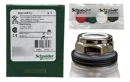 Cabecote P Botao 30mm 9001kr1u Pastilhas Coloridas Schneider Pastilhas Coloridas -