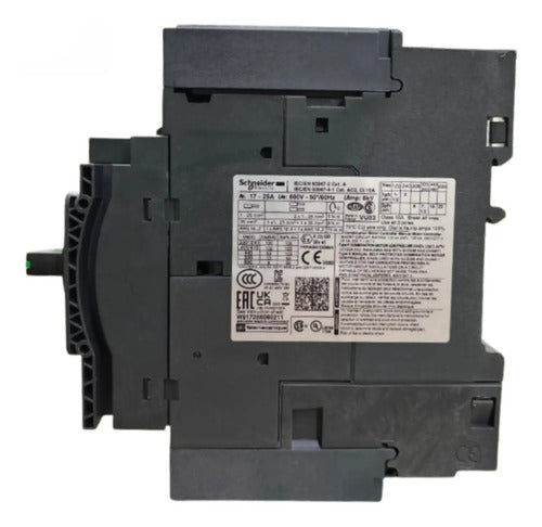 Disjuntor Motor Com Everlink 17-25a Manopla Gv3p25 Schneider 690v 50-60 Hz