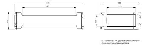 Placa De Montagem Lvs03554 Schneider Prismaset 620x156x363mm