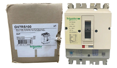 Disjuntor Tesys Gv7 60-100a 65ka Agv7rs100 Schneider - 50 60 Hz