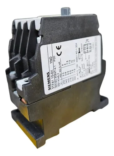 Contator Siemens 3tf4110-0xg1 1na Ip20 Novo 400/380v
