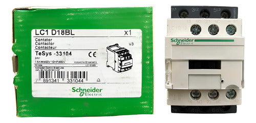 Contator Tesys 3p 18a Ac-3 24 Cc 1na+1nf Lc1d18bl Schneider 24v