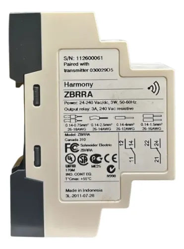 Kit Botão Metálico 22mm Wireless Xb4rfa02 Schneider 24-240vac/dc