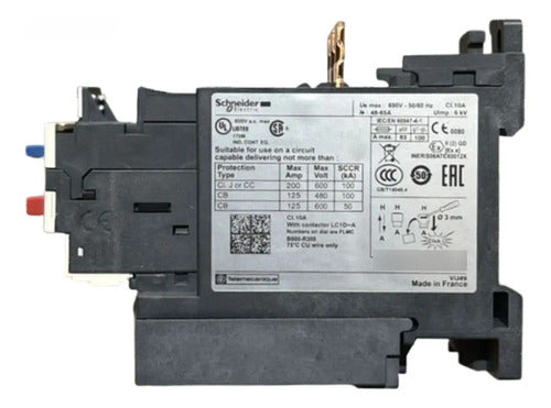 Rele Termico Tesys D Classe 10 48/65a Lr3d365 Schneider 690v