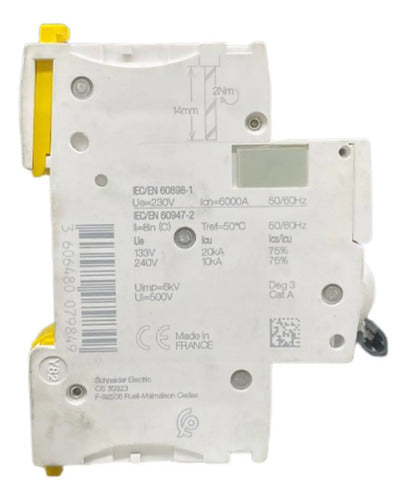 Disjuntor Acti9 Ic60n 1p+n 20a Curva C A9f74620 Schneider