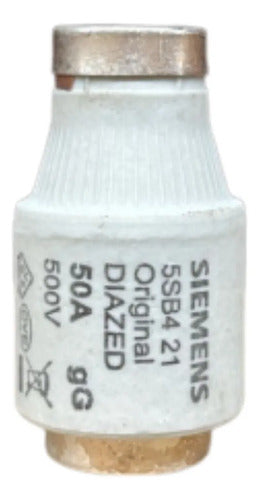 Kit Com 5: Fusivel Dz Retardado 50a 500v 5sb421 Siemens 500v