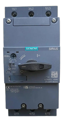 Disjuntor Motor Tripolar 57-75a 3rv2041-4ka10 Siemens - 50/60hz