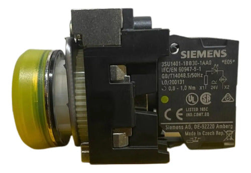 Sinaleiro 22mm 24v Amarelo 3su1152-6aa30-1aa0 Siemens