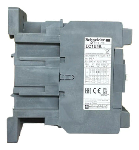 Contator 3p 40a 1na+1nf Bobina 380vca Lc1e40q7 Schneider 380vca