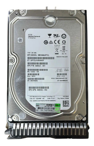 846524-b21 Hpe 1tb 12g Sas 7,2k 3,5 Hdd Thn73850l3 Hewlett