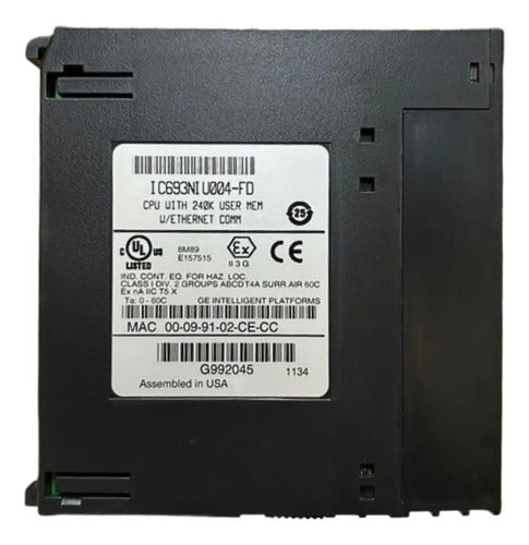 Modulo Cpu 240k User Mem W/ethernet Comm Ic693niu004-fd Ge