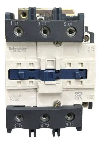 Contator Tripolar 80a 1na+1nf 110vca Lc1d80f7 Schneider 120v