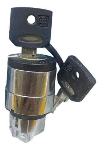 Cabecote Para Comutador Chave Especial Zb4bg6f022 Schneider Metal Cromado