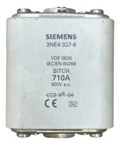 Elemento Fusível Sitor 3ne4337-6 710a Siemens 800v