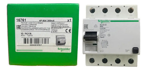 Interruptor Diferencial Residual Id 4p 8 16761 Schneider