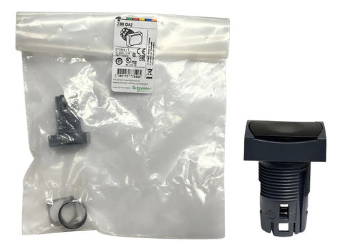 Cabeçote P/ Botão Plástico 16mm Retangular Zb6da2 Schneider Preto 0