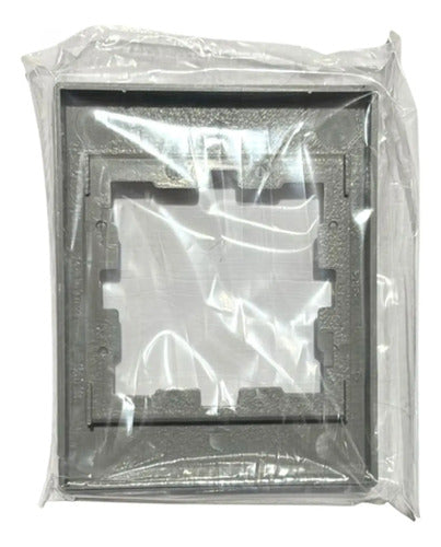 Moldura Knx D-life Prata 1 Gang 4x2 Mtn6010-6536 Schneider