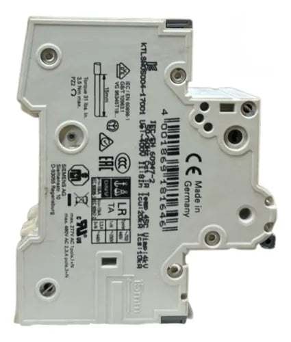 Disjuntor Bipolar 5sy4210-7 C10 Siemens