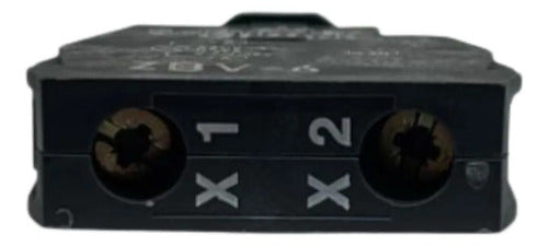 Kit Com 3 Peças: Bloco De Contato Luminoso Zbv6 Schneider 220v