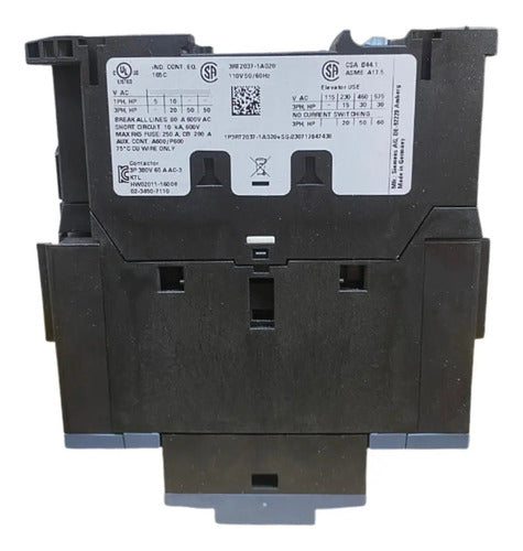 Contator Tripolar 3rt2037-1ag20 110v 65a 30kw Siemens 127v