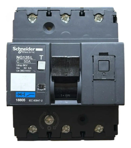 Disjuntor Tripolar Ng125l Curva C 50a 500v 18805 Schneider
