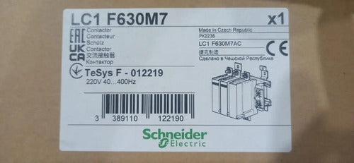Contator 3p 630a Ac3 - 1000a Ac1 Lc1f630p7 Schneider 220v
