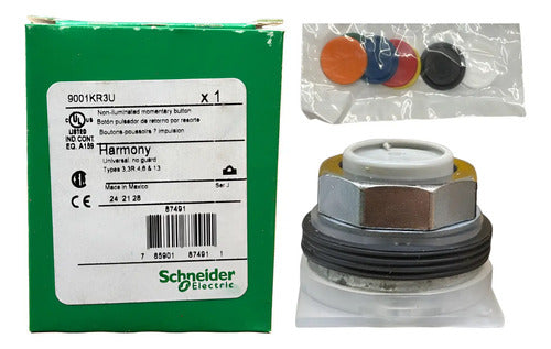 Cabeçote P/ Botão 30mm Metálico 9001kr3u Multicor Schneider Multicolor -