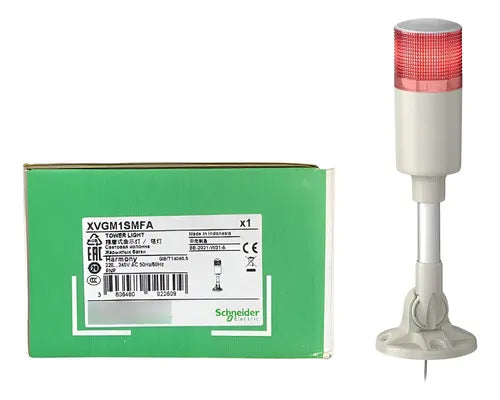 Coluna Luminosa Xvgm1smfa Ø60mm Led Vm 220vca Schneider Vermelho 220vca