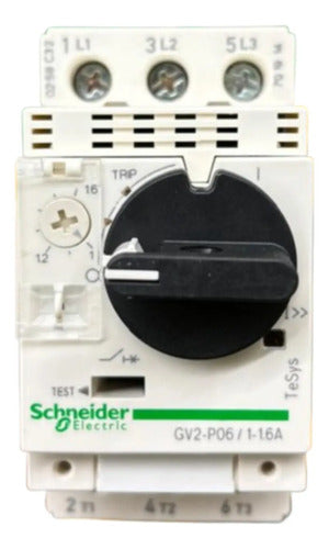 Disjuntor Motor Termomagnético 1-1,6a 3p Gv2p06 Schneider