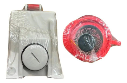 Kit Tomada N3209 + Plug N3279 32a 2p+t 380/440v Vm Steck Vermelho