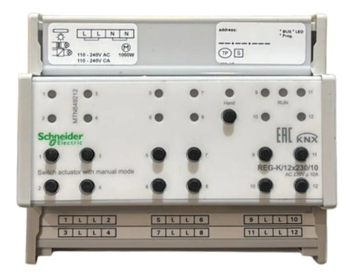 Modulo Atuador Basico Knx Reg-k/12x230/1 Mtn649212 Schneider
